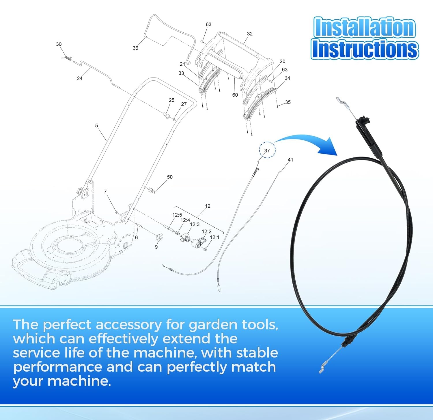 Cavo freno PP B&S 139-6594 per - Gardening Tools B&M recensione e prezzo